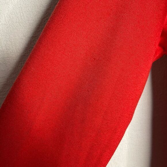 Vintage The North Face Womens Large Fleece Full Zip Jacket High Neck‎ Red Y2K - Picture 8 of 10